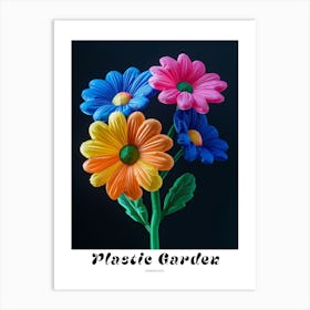 Bright Inflatable Flowers Poster Gerbera Daisy 2 Art Print