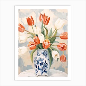 Tulip Flower Still Life Painting 1 Dreamy Art Print
