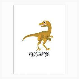 Velociraptor Art Print