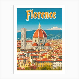 Aihrgdesign A Vintage Travel Poster Of Florence Art Print