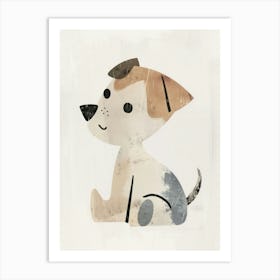 Charming Nursery Kids Animals Puppy 6 Art Print