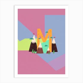 Kids Initials M 1 Art Print