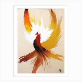 Phoenix Symbol 1, Abstract Painting Art Print