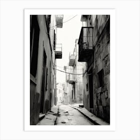 Split, Croatia, Photography In Black And White 4 Art Print