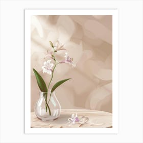 Lily In A Vase Art Print