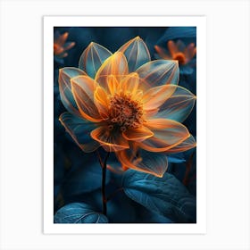 Orange Flower Art Print