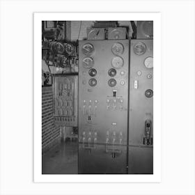 Switchboard Of Municipal Power Plant, Cache County, Utah By Russell Lee Art Print