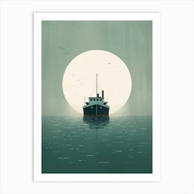 Ship In The Water Art Print