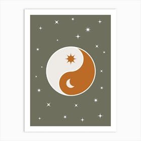 Yin and Yang Balance Art Print