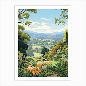 Mount Tomah Botanic Garden Australia Illustration 3 Art Print