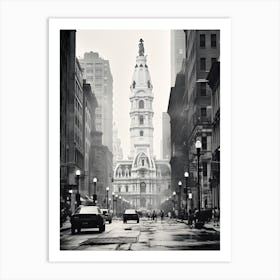 Philadelphia, Black And White Analogue Photograph 1 Art Print