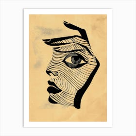 Woman'S Face 106 Art Print