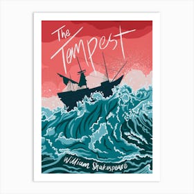 Book Cover - The Tempest by William Shakespeare Art Print