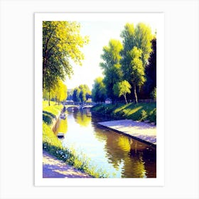 Canal In The Park Art Print