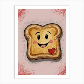 Toast With Love Art Print