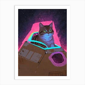 Cat In Space 7 Art Print