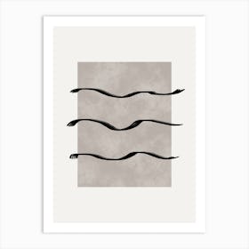 Wavy Lines 1 Art Print