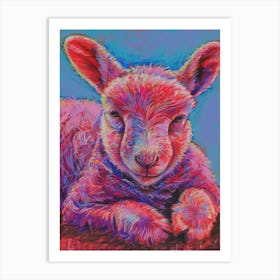 Pink Lamb Art Print