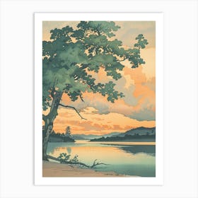 Yamanouchi Japan 2 Retro Illustration Art Print