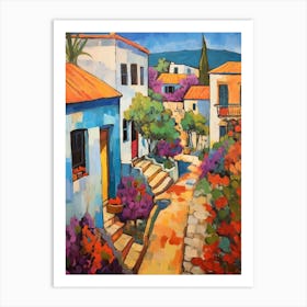 Paphos Cyprus 4 Fauvist Painting Art Print