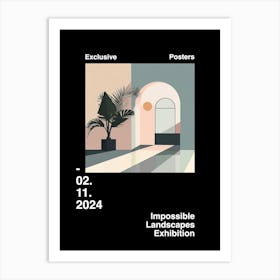 Impossible Landscapes Exhibition Archive Poster 12 Art Print