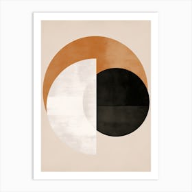 Monochrome Mainz Geometric Tranquility Art Print