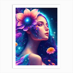 FlowerWomen Art Print