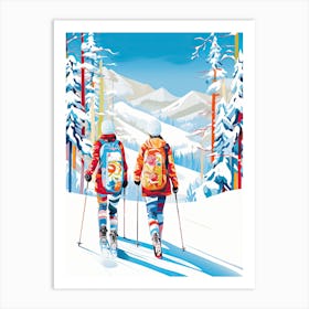 Park City Mountain Resort   Utah Usa, Ski Resort Illustration 3 Art Print