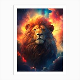 Lion In The Sky 8 Art Print