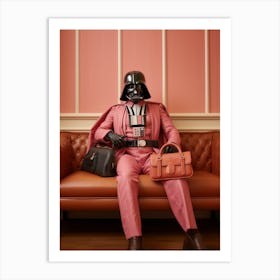 Darth Vader In Wes Anderson Style 15 Art Print