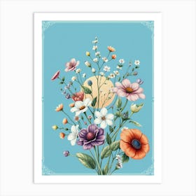 Flowers In A Vase 11 Art Print