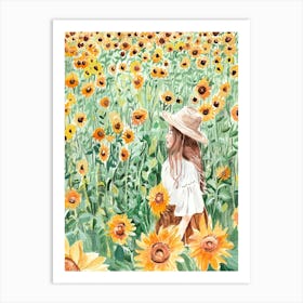 Sunflower Field Art Print