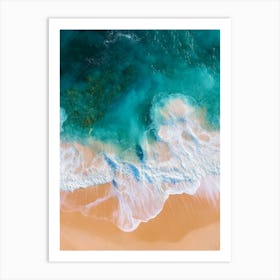 Aerial View Of A Beach 95 Art Print