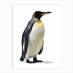 King Penguin Cooper Bay Minimalist Illustration 3 Art Print