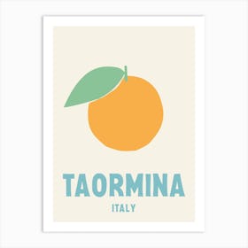 Taormina, Italy, Graphic Style Poster 1 Art Print