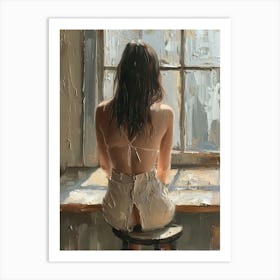 'Sitting By The Window' Art Print