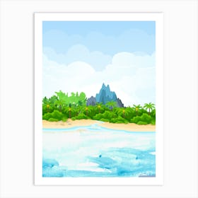 Tropical Island Art Print