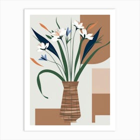 Floral Arrangement In A Vase 1 Art Print