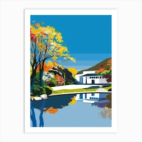 Hakone Open Air Museum Colourful Illustration Art Print