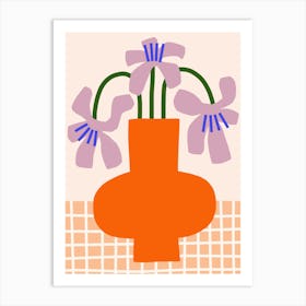 Colorful Flower Vase Print 6 Art Print