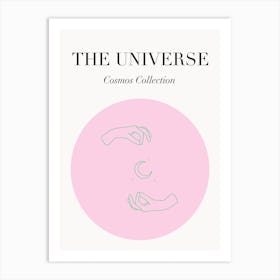 The Cosmos Pink And Green Art Print