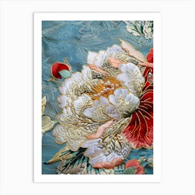 Chinese Embroidered Fabric 1 Art Print