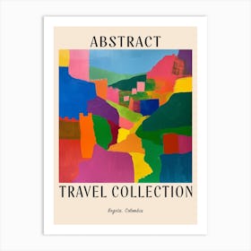 Abstract Travel Collection Poster Bogota Colombia 1 Art Print