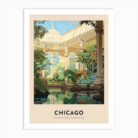 Garfield Park Conservatory 2 Chicago Travel Poster Art Print