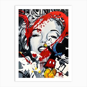 Marilyn Monroe Paintings Fashion Art Print