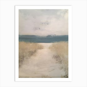 Vintage Painting Path To The Sea Art Print