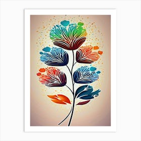 Colorful Flower Painting Art Print