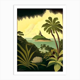 Saint Vincent And The Grenadines Rousseau Inspired Tropical Destination Art Print