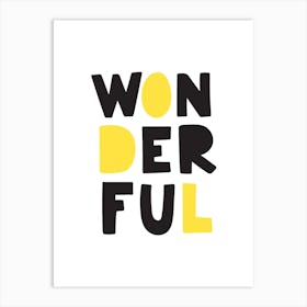 Wonderful Yellow 1 Art Print