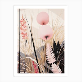 Flower Illustration Fountain Grass 1 Art Print